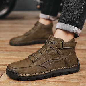 B1000* new goods . сolor selection possible . men's is ikatto shoes handmade Martin boots walking shoes waterproof . slide outdoor leather shoes 