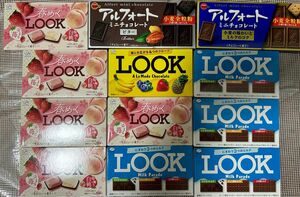 不二家　LOOK ブルボン　アルフォート　5種類　１２個セット　チョコ