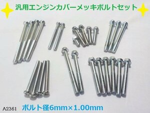 ○☆★汎用エンジンカバーメッキボルトセット②