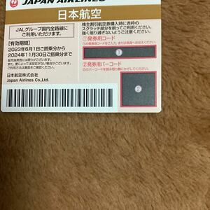 JAL 日本航空 株主優待券2024.11.30まで 未使用