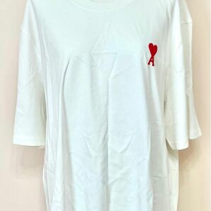 AMI PARIS Tシャツ　アミパリス　Tシャツ　正規品　L 新品　未使用 白 ロゴ プリント