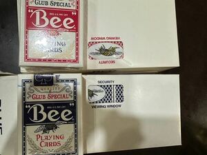 ◆未使用品◆ Bee No.92 Playng Card 赤6カートン＋青6カートン ＋1 トランプ カジノ カードゲーム ◆カジノトランプ◆長期保管品◆