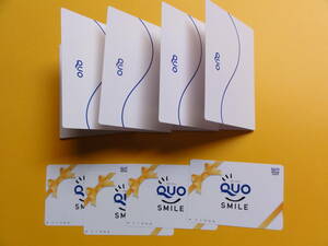 ! QUO card QUO карта 3000 иен 4 шт. комплект всего 12000 иен минут. не использовался товар! бесплатная доставка 