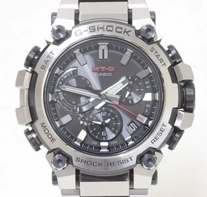 1T826 良品！CASIO 電波 ソーラー 腕時計 G-SHOCK Gショック　MTG-B3000D-1AJF 動作確認済　純正オプションベルト付！【ニューポーン】