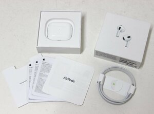 1D404 レターパック￥520発送！ APPLE アップル Air Pods 第3世代　MME73J/A　動作確認済み　A2566 A2565 A2564【ニューポーン】