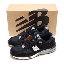 海外限定☆NEW BALANCE W991EKS BLACK WMNS US7 24cm SUEDE MADE IN ENGLAND ( ニューバランス ウィメンズ W991 ブラック 黒 UK製 )_画像1