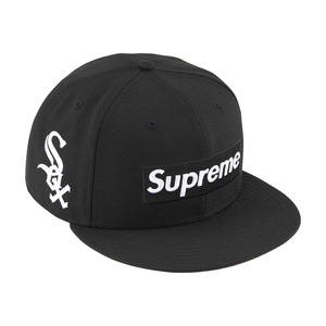 24SS Supreme MLB Teams Box Logo New Era Black-Chicago 7 1/2 シュプリーム ボックスロゴ ニューエラ キャップ ブラック シカゴ　黒