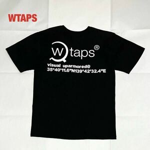 【人気】WTAPS　ダブルタップス　ロゴTシャツ　両面プリント　バックプリント　ユニセックス　クルーネック　ブランドロゴ　バイカラー
