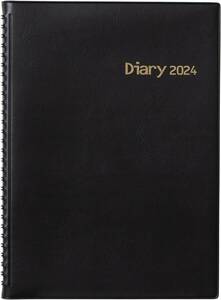 キョクトウ 手帳 2024年 1月始まり 12ヶ月 ウィークリー B5 黒 B40024