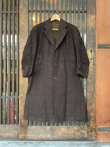 [ б/у одежда ] пальто мужчина джентльмен внешний Brown толстый Showa Retro Taisho роман длинное пальто верхняя одежда античный переделка материал одновременно предмет текущее состояние товар 