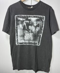 90s naughty by nature ヴィンテージ バンドTシャツ L 黒 USA製 ノーティ・バイ・ネイチャー HIPHOP BLACK ロック WINTERLAND 