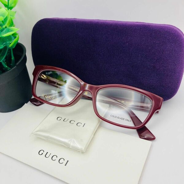 新品　グッチ【GUCCI】男女兼用　伊達メガネ　メガネフレーム