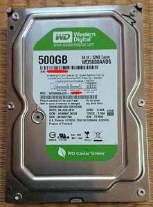 AVコマンド対応HDD 　Westen Dgital　500GB WD5000AADS-14S9B1