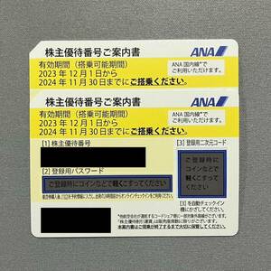 【匿名・送料無料】2枚セット ANA 全日空 株主優待券