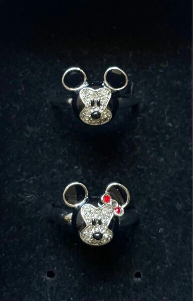 ディズニー　ミッキーマウス　ミニーマウス　アクセサリー　指輪　フェイスリング　Disney リング
