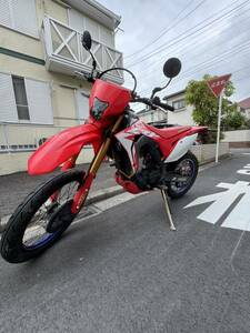 ホンダ　CRF450Ｌ　車検 来年12月まで。フルパワー済み　fmfマフラー付き。crf250 xr wr 現車確認可