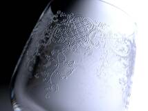 #7065【ボヘミアグラス】　ワイングラス５脚セット　　クリスタルグラス　　新品　　数量追加可能　_画像4