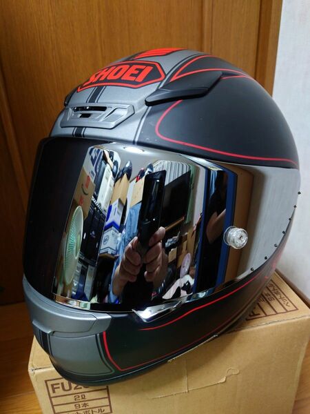 SHOEI Z-7 FLAGGER XL61cm 2017年4月製造 新品ミラーシールド付き フルフェイスヘルメットマットカラー