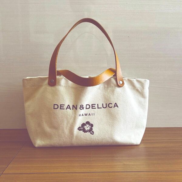 DEAN&DELUCA HAWAII 限定トートバッグ　生成　レザー　ナチュラル