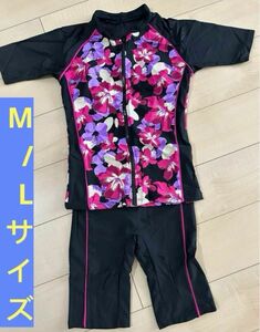 シェイプスイムウェア フィットネス水着　海水浴 M-L セパレートタイプ