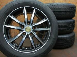 *JP STYLE Wolx + DUNLOP EC202 205/60R16 4 pcs set [ Noah Voxy Prius α juke Serena Step WGN Axela Premacy ]