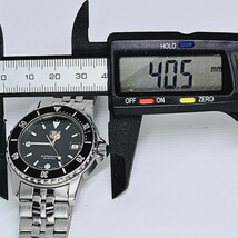 1円 稼働 良品 TAG Heuer　タグホイヤー QZ WD1210-00 プロフェッショナル200M デイト 黒文字盤 メンズ腕時計 0899100YSD　_画像6