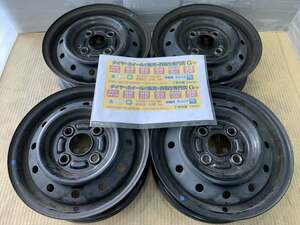 SUZUKI　EveryVan　GenuineスチールWheels　 １２　４ｊ　＋４０　ブラック　Black　４穴　１００