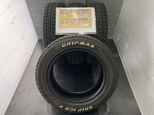 ４本　GRIPMAX　GRIP ICE X　１６５／６５Ｒ１５　81Q　２０２１年29/3321.3　165/65　ホワイトレター