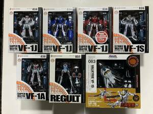  Kaiyodo Revoltech Macross 7 kind 7 piece inside sack unopened 6 piece unopened 1 piece 