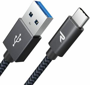 ケーブル1m黒タイプc c ケーブル usb 急速充電 QuickCharge3.0対応 USB3.1 1m_USB3.0_ブラッ