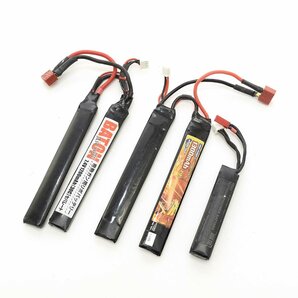 ★512847 ジャンク 電動ガン用リポバッテリー セット BATON nano-tech 7.4v 1200mAh 2000mAh 1300mAh 1400mAhの画像3