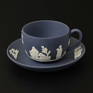 ◎514815 WEDGWOOD ウェッジウッド ポートランドブルー カップ&ソーサー ダンシングアワー