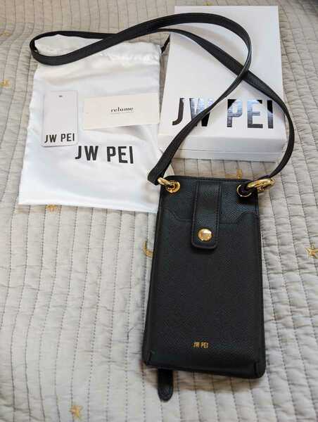 JW PEI ジェイダブリュー・ペイ スマホケース　黒　ショルダーバッグ　ベイクルーズで購入した正規品　