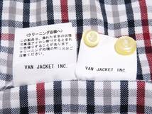 未使用に近い極美品 VAN JACKET Classics ヴァンヂャケット クレイジーチェック柄シャツ ボタンダウン 長袖トップス メンズウエア 紳士 L_画像8