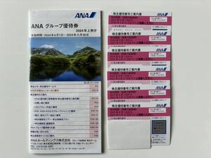 全日空 ANA 株主優待番号ご案内書6枚＋グループ優待券 最新2024.6.1〜2025..5.31　送料込み