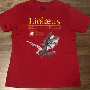 ◎(GU) モンスターハンター モンハン リオレウス メンズ Tシャツ Monster Hunter Liolaeus shirt