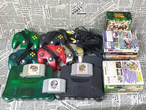 ☆ NINTENDO64 本体2台 コントローラー ソフト メモリ拡張パック セット 中古品 任天堂 ニンテンドー