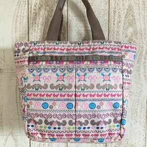 LeSportsac レスポトートバッグ ハンドバッグ　ランチバッグ　お出掛けバッグ　アウトレット　バンビ可愛いサブバッグ