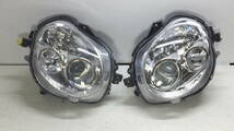 1832 ※美品※ L880K コペン HID ※ 左右 ヘッドライト ランプ STANLEY P2391 メッキ ※ ダイハツ 純正 A-58_画像1