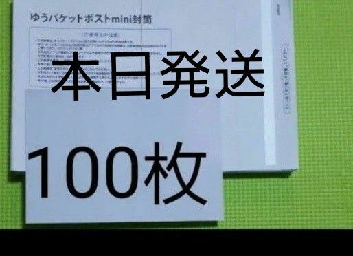 ゆうパケットポストmini 専用封筒100枚