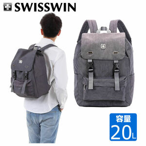 SWISSWIN SWF1701 ビジネスリュック バックパック リュック メンズ リュックサック アウトドア デイパック スクールバッグ【19020080】