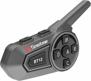 バイク インカム BT12 インカム 6riders 2人同時通話 Bluetooth5.3 インカムバイク用通信機器 