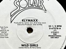 【 Otis Stokesプロデュース！！】Klymaxx - Wild Girls Solar-0-67978 ,Vinyl ,12 , 33 1/3 RPM ,Promo,Stereo, US 1982_画像2