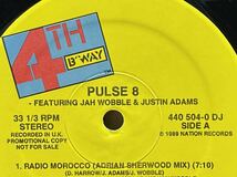 Pulse 8 Featuring Jah Wobble & Justin Adams - Radio Morocco ,4th & Broadway - 440 504-0 DJ ,12, 33 1/3 RPM ,Stereo,Promo US 1990_画像2