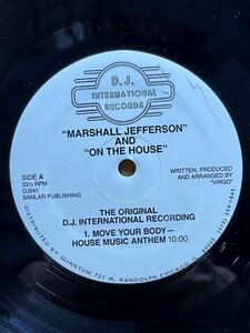 【 HOUSE LEGEND（remix）掲載！！ 】 【 CHICAGO HOUSE マストアイテム！！】Marshall Jefferson And On The House - Move Your Body