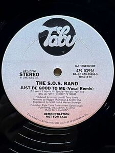 【 Jimmy Jam & Terry Lewisプロデュース！！】The S.O.S. Band - Just Be Good To Me ,Tabu Records - 4Z9 03956 ,12,Promo ,US 1983