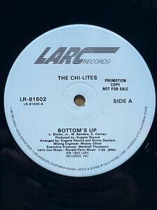 【 Eugene Record プロデュース！！】The Chi-Lites - Bottom's Up ,LARC Records - LR-81502 ,12 ,33 1/3 RPM ,Promo,Stereo, US 1983