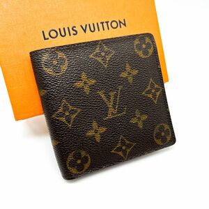 【超極美品】ルイヴィトン モノグラム ポルトフォイユ マルコ 二つ折り財布 LOUIS VUITTON 財布 ウォレット