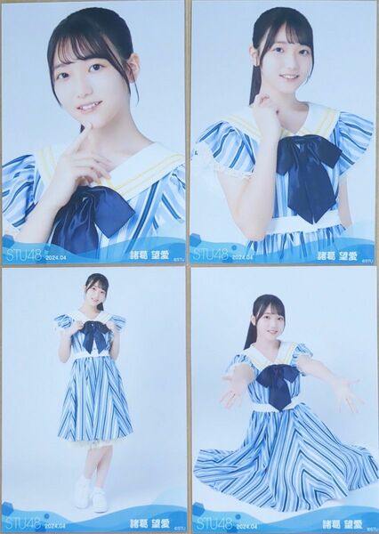 STU48 2024年4月度ランダム生写真　諸葛望愛　4種　コンプ