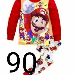 マリオ　90 長袖　パジャマ